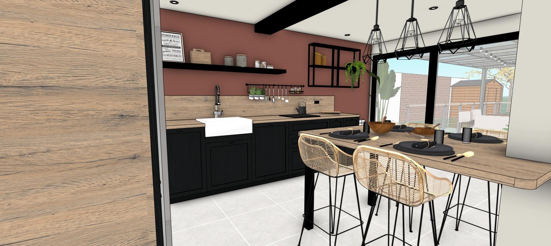 Cuisine Industrielle & Rouge de Terre - Vue 2